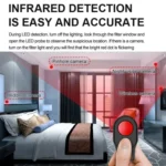 Hotel Anti-Sneak Camera Surveillance Camera Detector Infrared Detection+Laser Detection+Vibration Alarm - Image 10