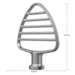 Stainless Steel Pastry Beater Attachment For KitchenAid 4.5 & 5 QT Tilt-Head Stand Mixer - Image 5