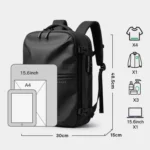 BANGE BG-7875 Large Capacity Shoulder Bag Business Travel Multifunctional Computer Backpack - Image 15