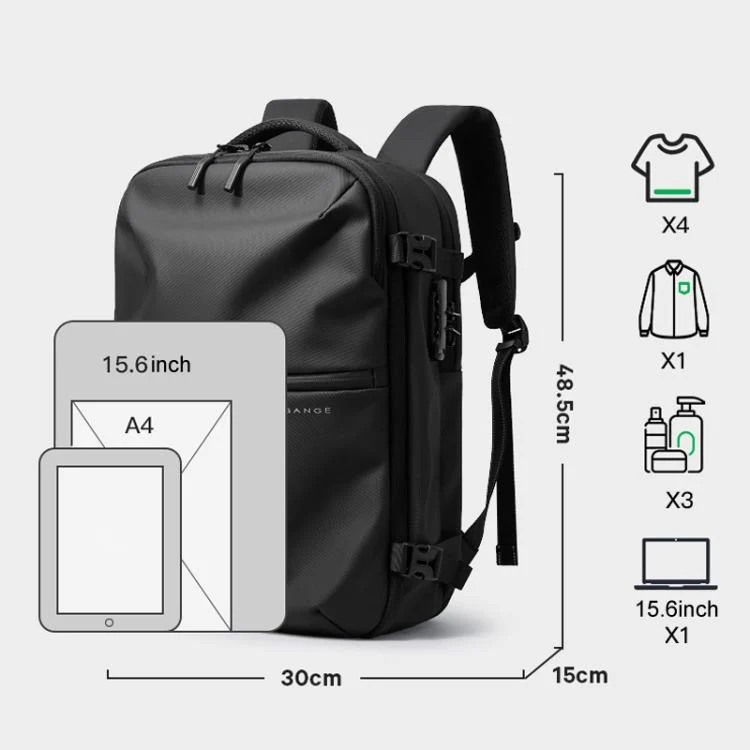 TBD06061702_B14.webp BANGE BG-7875 Large Capacity Shoulder Bag Business Travel Multifunctional Computer Backpack - Image 15