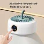 600W Smart Touch Control Foldable Clothes Dryer Portable Laundry Dry Machine with LED Display, Adjustable Temperature & Timer - Image 5