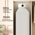 600W Smart Touch Control Foldable Clothes Dryer Portable Laundry Dry Machine with LED Display, Adjustable Temperature & Timer - Image 6