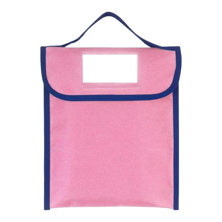 Handheld Book Bag Tutorial Bag With Transparent Pocket For Name Tags
