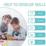 Card Insertable Soft Dice Educational Training Throwing Toy For Children Early Education Enlightenment - Image 3