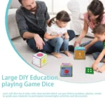 Card Insertable Soft Dice Educational Training Throwing Toy For Children Early Education Enlightenment - Image 4