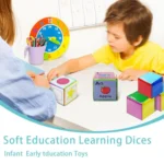 Card Insertable Soft Dice Educational Training Throwing Toy For Children Early Education Enlightenment - Image 5