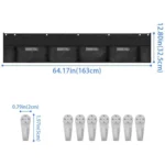 4 Grids File Storage Hanging Bag Horizontal Wall Mount For Under Classroom Whiteboard - Image 6