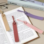 Leather Divider Bookmarks Portable Office Bookmark Holder Reading Divider - Image 2