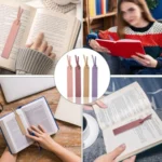 Leather Divider Bookmarks Portable Office Bookmark Holder Reading Divider - Image 3