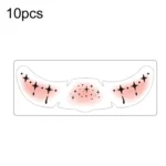 10pcs /Pack Realistic Freckle Tattoos Waterproof Fake Freckles Makeup Stickers For Halloween Costume Party