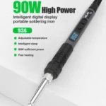 90W High Power Internal Heating Smart Digital Display Soldering Iron, US Plug - Image 2