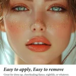 8pcs /Pack Glitter Fake Freckle Temporary Tattoos Face Stickers for Parties, Cosplay & Festive Makeup - Image 3