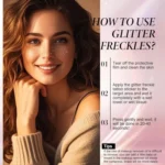 8pcs /Pack Glitter Fake Freckle Temporary Tattoos Face Stickers for Parties, Cosplay & Festive Makeup - Image 4