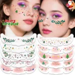 6pcs /Pack Christmas Realistic Fake Freckle Face Stickers Temporary Tattoos for Holiday Parties - Image 2