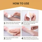 6pcs /Pack Ultra-Thin Water-resistant Tattoo Cover Stickers Scar & Birthmark Concealer Patches - Image 6
