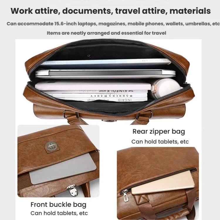 TBD06061865_B4.webp WEIXIER T616 Men Commuter Briefcase Large Capacity Document Laptop Bag - Image 5