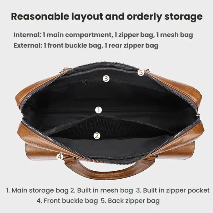 TBD06061865_B5.webp WEIXIER T616 Men Commuter Briefcase Large Capacity Document Laptop Bag - Image 6