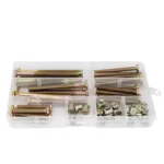 50pcs /Set M6 Colored Zinc Round Head Hexagon Socket Screw Set - Image 2