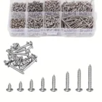 800pcs /Set Metric M2 Carbon Steel Phillips Self-Drilling Screw Kit