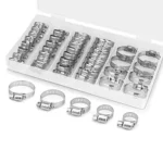 40pcs /Set Stainless Steel American-Style Heavy-Duty Clamp Kit