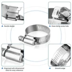 40pcs /Set Stainless Steel American-Style Heavy-Duty Clamp Kit - Image 3