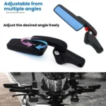 Universal Motorcycle Reverse Assist Reflective Rearview Mirror - Image 3