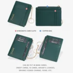 Baellerry K9117 Women Multi Card Slot Card Holder Thin Style With Keychain Coin Purse - Image 7