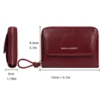 Baellerry NR119 Women Two Fold Short Style Minimalist Coin Purse - Image 9