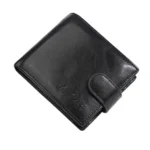 Baellerry D3065 Men Three Fold Short Style Zipper Wallet Snap Closure Multi Card Slot Billfold