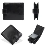 Baellerry D3065 Men Three Fold Short Style Zipper Wallet Snap Closure Multi Card Slot Billfold - Image 5