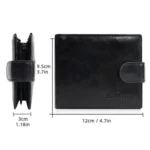 Baellerry D3065 Men Three Fold Short Style Zipper Wallet Snap Closure Multi Card Slot Billfold - Image 8