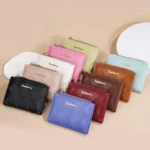 Baellerry N5115 Women Two Fold Wallet Quilted Zipper Billfold - Image 2