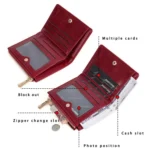 Baellerry N5115 Women Two Fold Wallet Quilted Zipper Billfold - Image 6