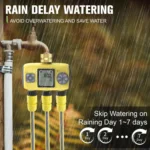 Outdoor Smart Automatic Watering Controller With Three-Way Irrigation Timer - Image 3