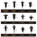 240pcs/Set Boxed Automotive Buckle Mixed Parts Tool - Image 3