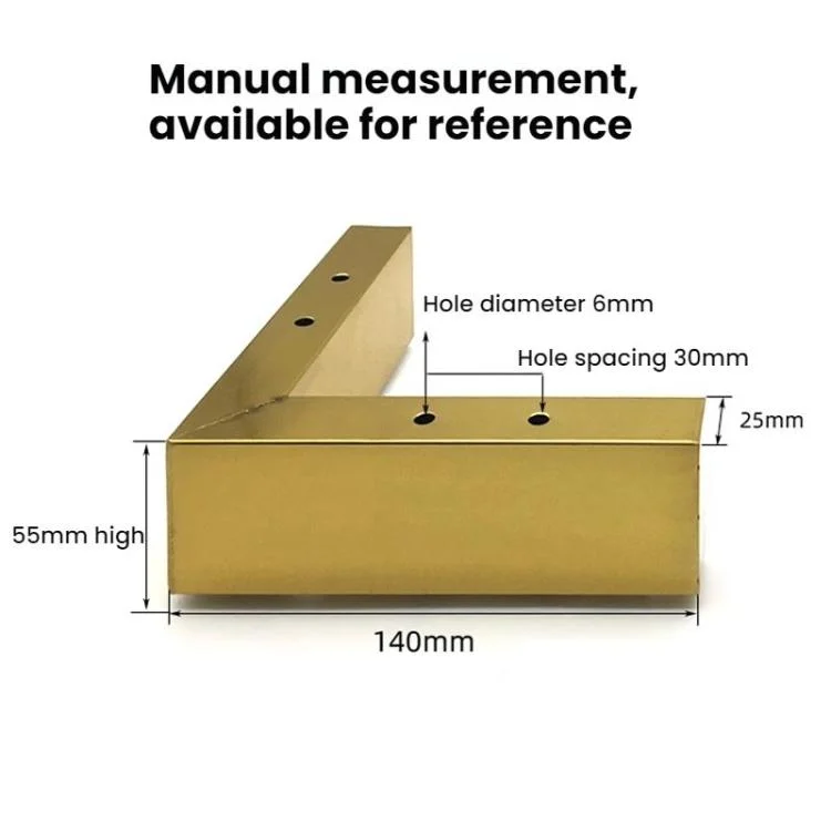 TBD06061991_B2.webp 5.5cm Sofa Legs Stainless Steel Heightened Nightstand Support Legs - Image 3