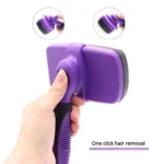 Pet Deshedding Brush for Cats & Dogs 1-Click Release Hair Remover Tool Grooming Brush - Image 3