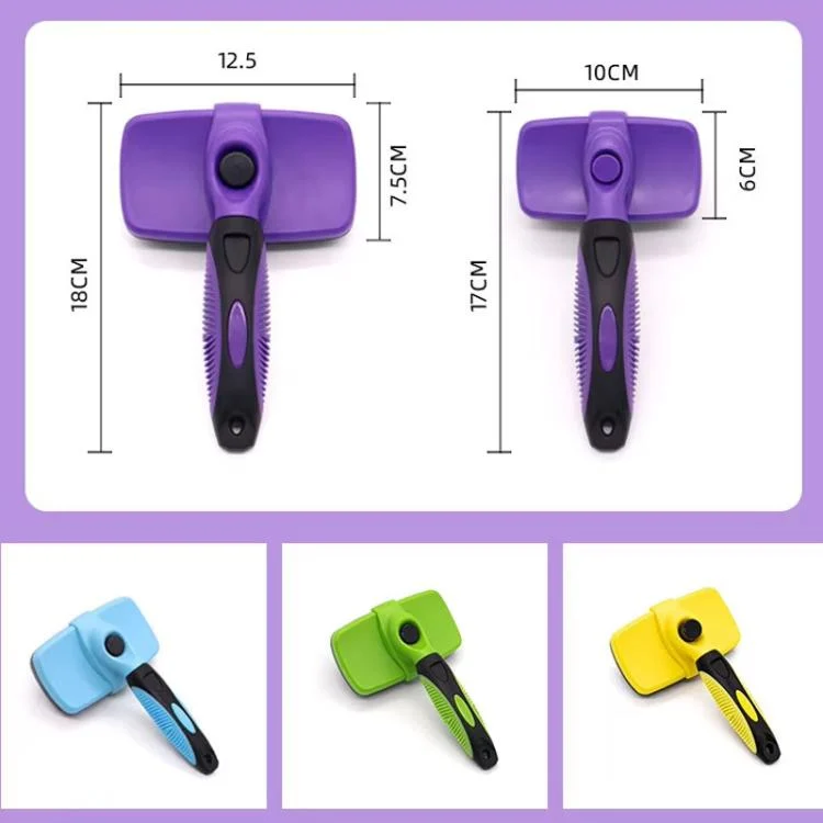 TBD06062102_B5.webp Pet Deshedding Brush for Cats & Dogs 1-Click Release Hair Remover Tool Grooming Brush - Image 6