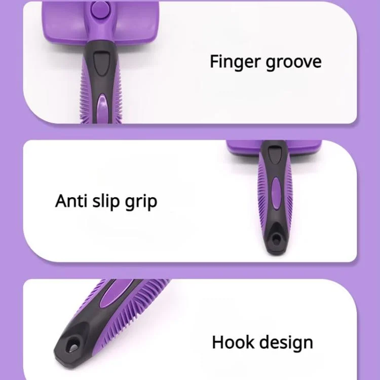 TBD06062102_B6.webp Pet Deshedding Brush for Cats & Dogs 1-Click Release Hair Remover Tool Grooming Brush - Image 7