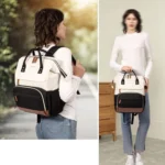Women Business Laptop Backpack with USB Charging Port & Luggage Strap - Fits 15.6 Inch Laptop for Work, College, Office, and Commuting - Image 2