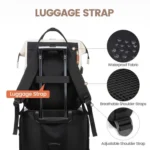 Women Business Laptop Backpack with USB Charging Port & Luggage Strap - Fits 15.6 Inch Laptop for Work, College, Office, and Commuting - Image 6