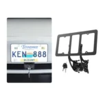 For Tesla Model 3/Y American Standard Anti-Theft Vertical License Plate Frame With Lock - Image 2