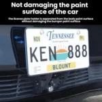 For Tesla Model 3/Y American Standard Anti-Theft Vertical License Plate Frame With Lock - Image 5