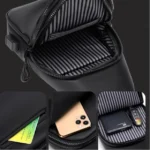 Men Anti-theft Chest Bag Water-Resistant Outdoor Sling Backpack with USB Charging Port - Image 6
