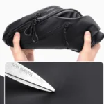 Men Anti-theft Chest Bag Water-Resistant Outdoor Sling Backpack with USB Charging Port - Image 8