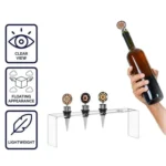 Acrylic Wine Bottle Cork Storage and Display Stand - Image 4