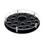 25-hole Wine Glass Tray Stand With Center Bottle Slot