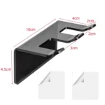 Self-Adhesive Acrylic Bathroom Wall Razor Storage Stand - Image 5