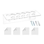 11-Hole Acrylic Wall-Mounted Scissor Barber Tool Storage Display Stand - Image 7
