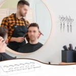 11-Hole Acrylic Wall-Mounted Scissor Barber Tool Storage Display Stand - Image 6